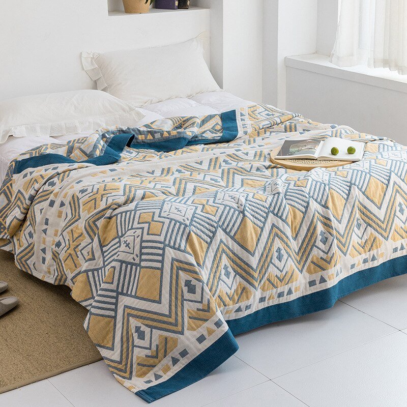 Orthorun | Myk Japanese Throw Blanket – Soft Lightweight Couch Cover for Home Decor