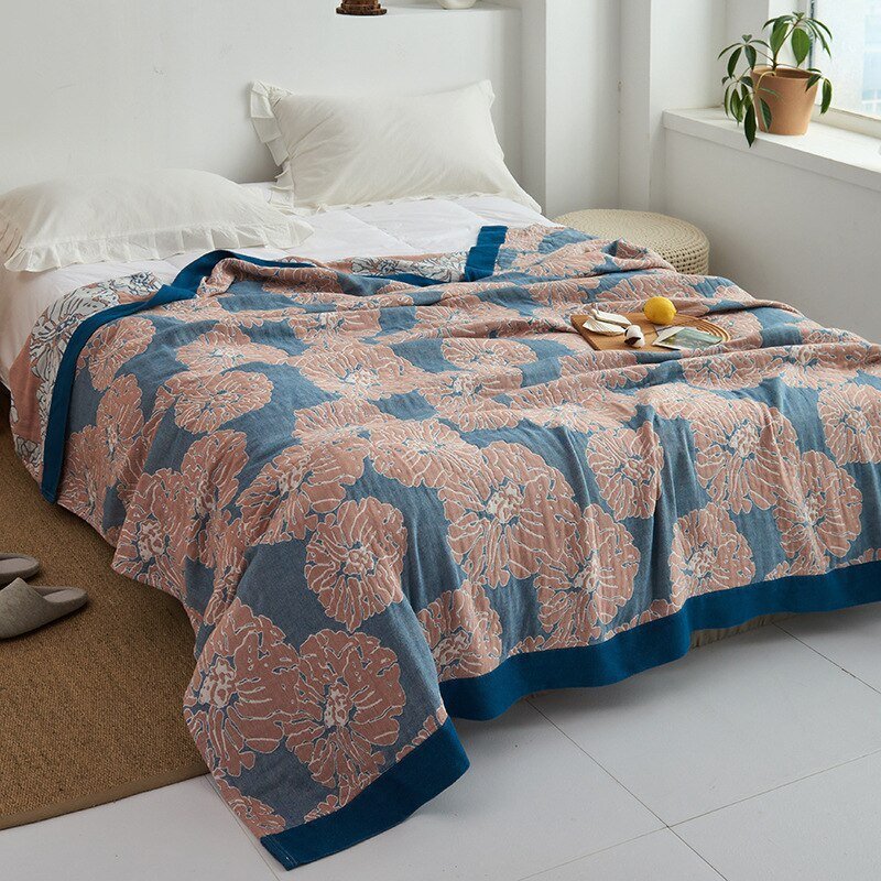 Orthorun | Myk Japanese Throw Blanket – Soft Lightweight Couch Cover for Home Decor