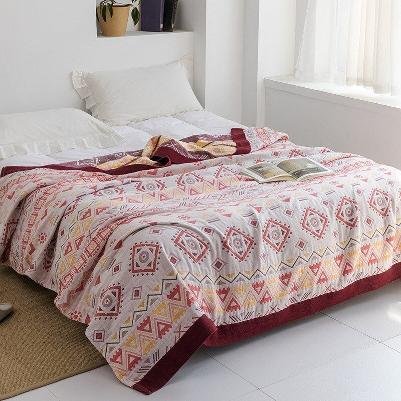 Orthorun | Myk Japanese Throw Blanket – Soft Lightweight Couch Cover for Home Decor