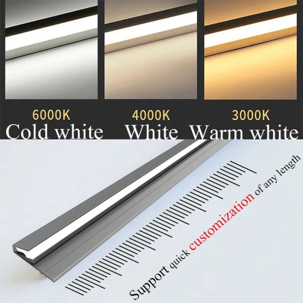45 Degree LED Under Cabinet Lighting Bars Invisible Ultra Thin Strips - Orthorun