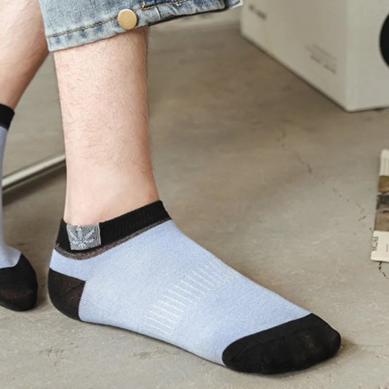 20 Pairs Mens Casual Thin Cotton Sweat Wicking Low Cut Ankle Socks - Orthorun