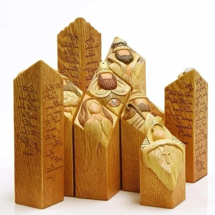 9pcs Heaven Nativity Tree Pillar Statues - Orthorun