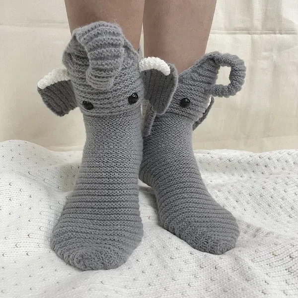3D Knitted Crocodile Socks - Orthorun