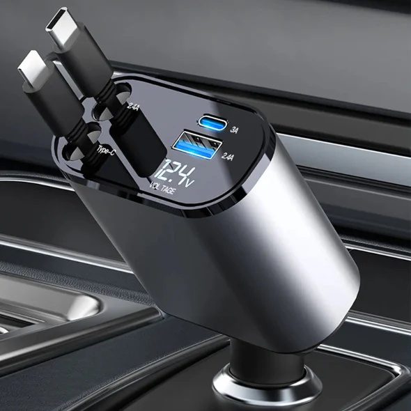 4 In 1 Retractable Car Charger - Orthorun