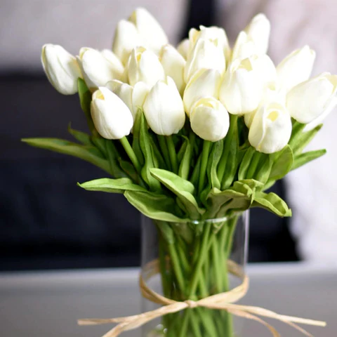 10x Artificial Tulips Flowers - Orthorun