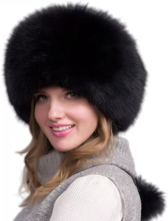 100% Natural Fox Fur Hat Women Cap Thick Fur Cap Winter Warm Hat Female Fashion For Women Hat With Earmuffs Hat - Orthorun