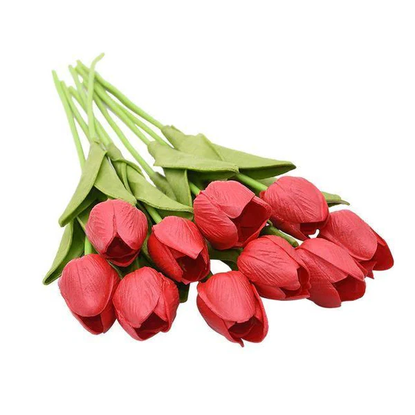 10x Artificial Tulips Flowers - Orthorun