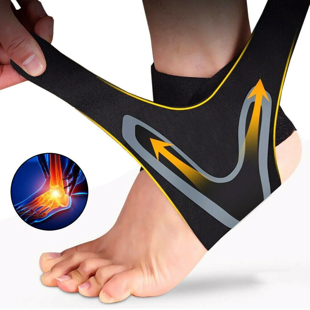 Orthorun | Plantar Ankle Support Wrap – Compression Sleeve for Pain Relief