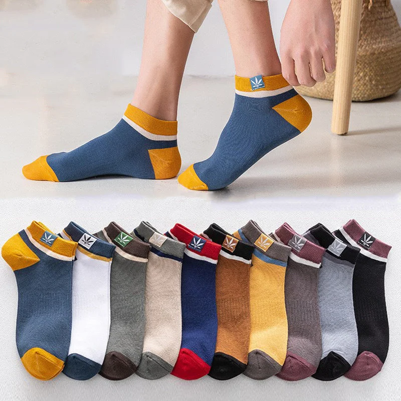 20 Pairs Mens Casual Thin Cotton Sweat Wicking Low Cut Ankle Socks - Orthorun