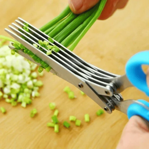 5 Blade Kitchen Salad Scissors - Orthorun
