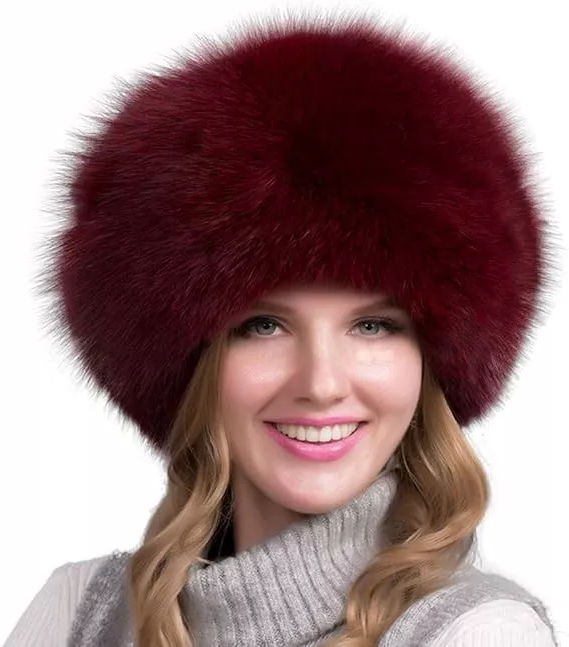 100% Natural Fox Fur Hat Women Cap Thick Fur Cap Winter Warm Hat Female Fashion For Women Hat With Earmuffs Hat - Orthorun