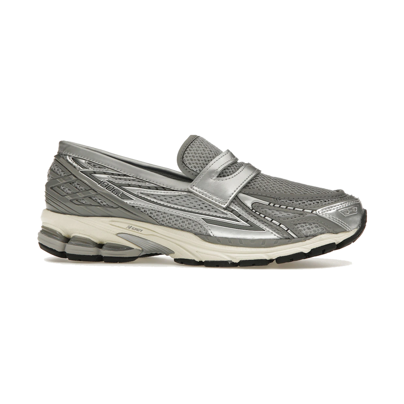 1906L Metallic Silver Loafer Sneaker – Metallic Silver & Shadow Grey (Unisex)