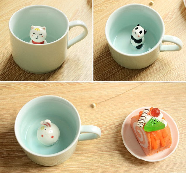 Orthorun | 3D Creative Cartoon Animal Ceramic Mugs