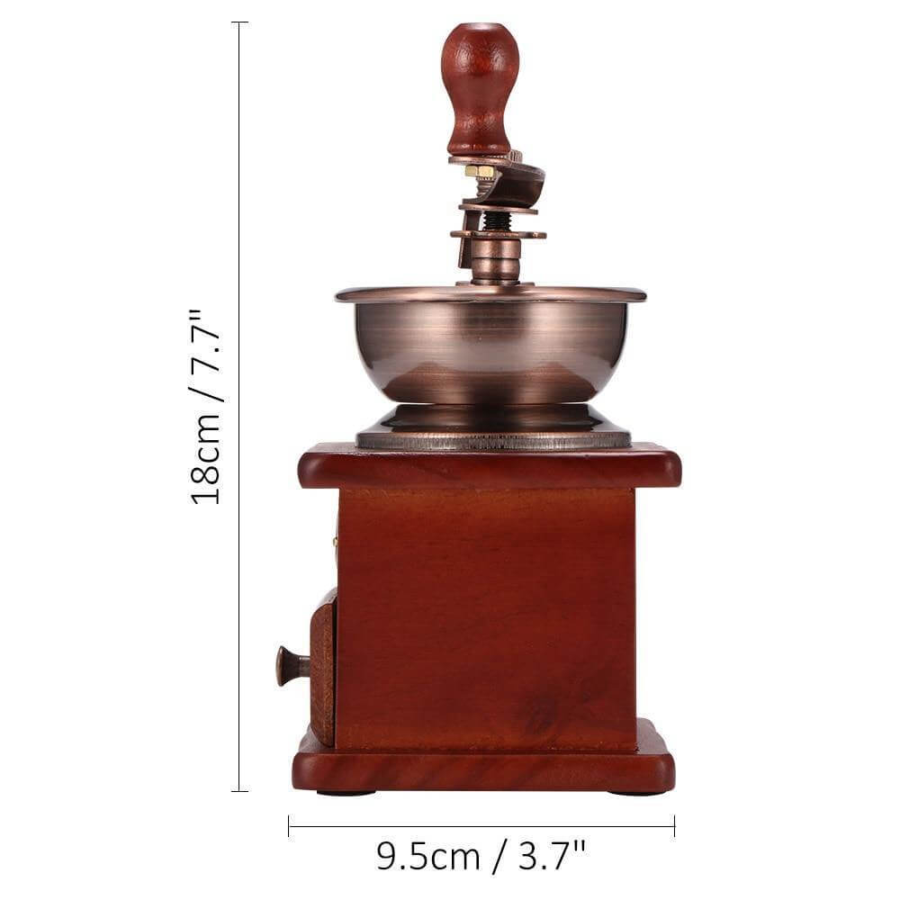 Orthorun | Wooden Antique Manual Coffee Grinder