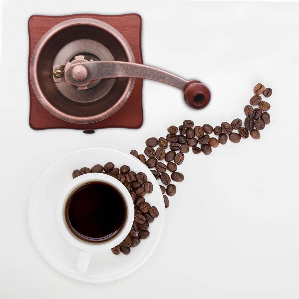 Orthorun | Wooden Antique Manual Coffee Grinder
