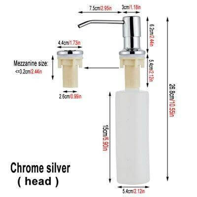 Orthorun | Wall Mounted Soap Dispenser – Stainless Steel for Kitchen & Bathroom