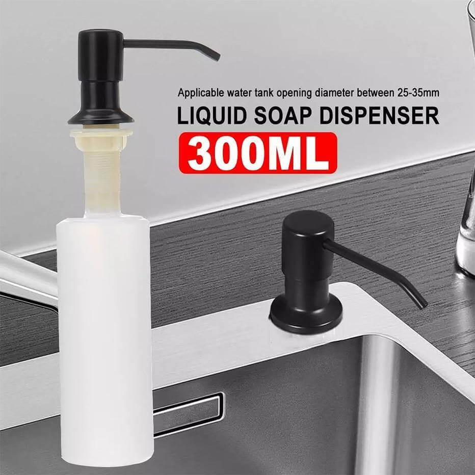 Orthorun | Wall Mounted Soap Dispenser – Stainless Steel for Kitchen & Bathroom