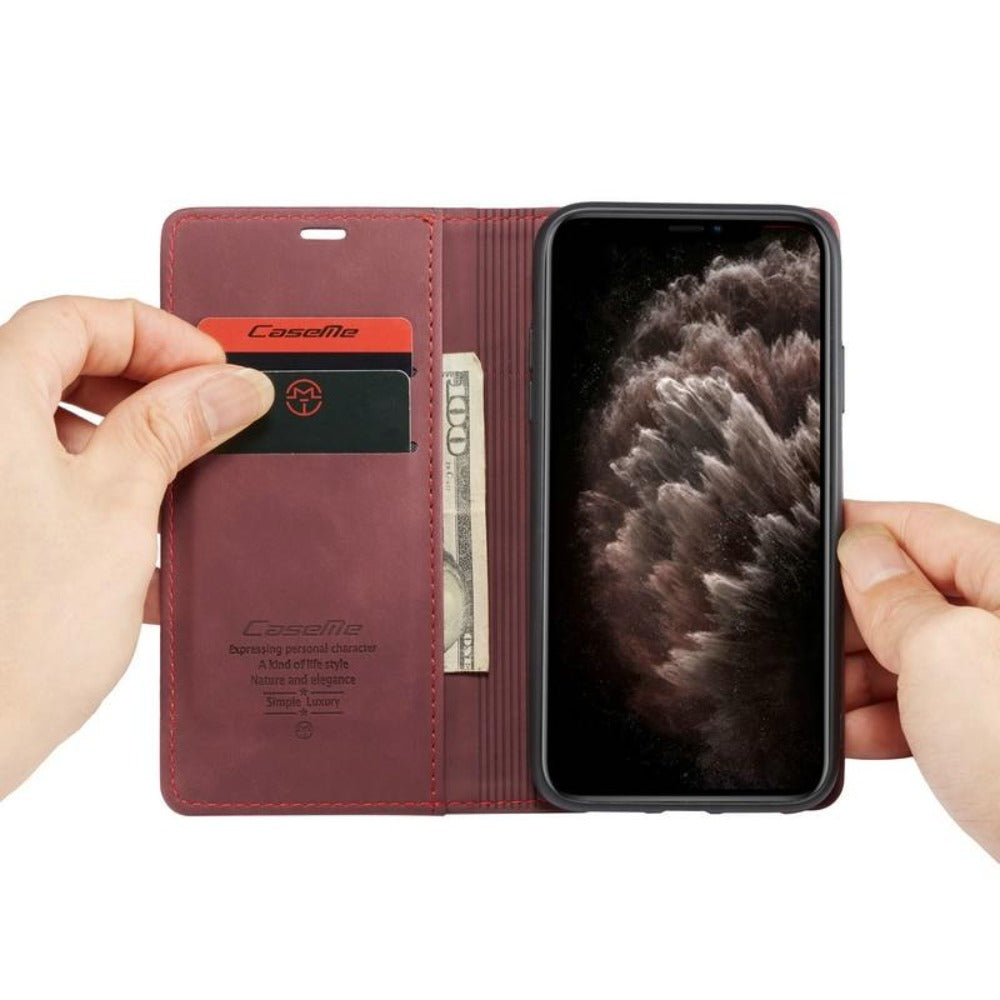 Orthorun | Magnetic Flip Wallet Case for iPhone