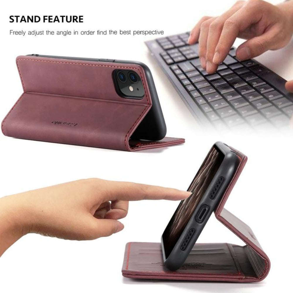 Orthorun | Magnetic Flip Wallet Case for iPhone