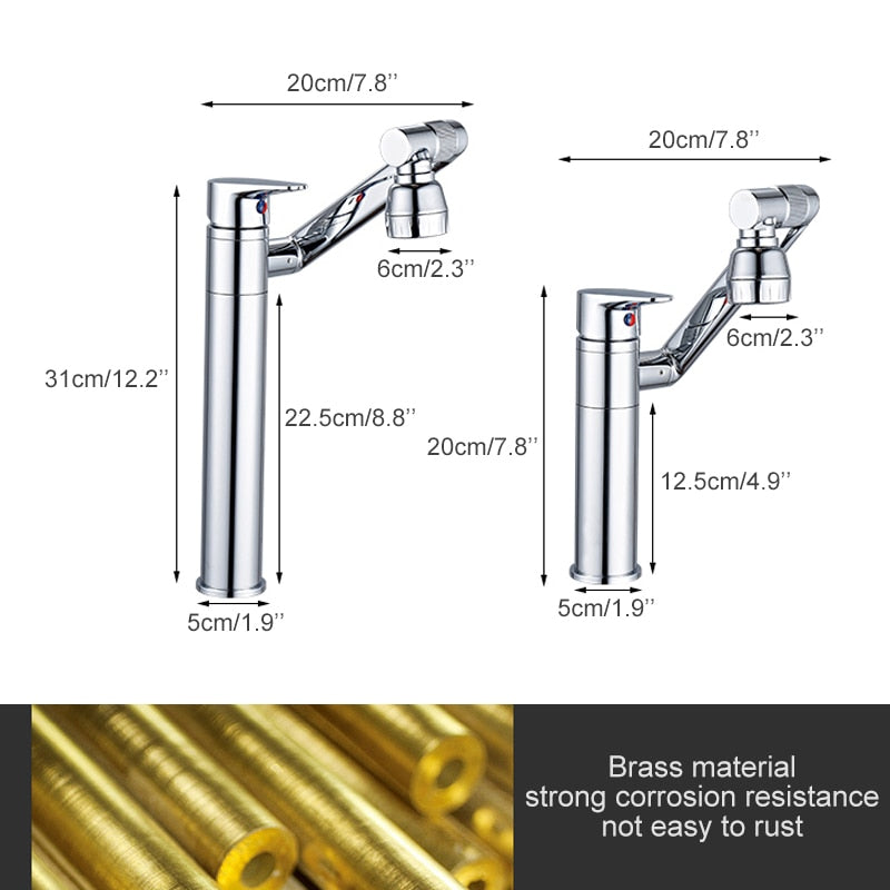 Orthorun | Elegant Luxury Rotating Basin Faucet