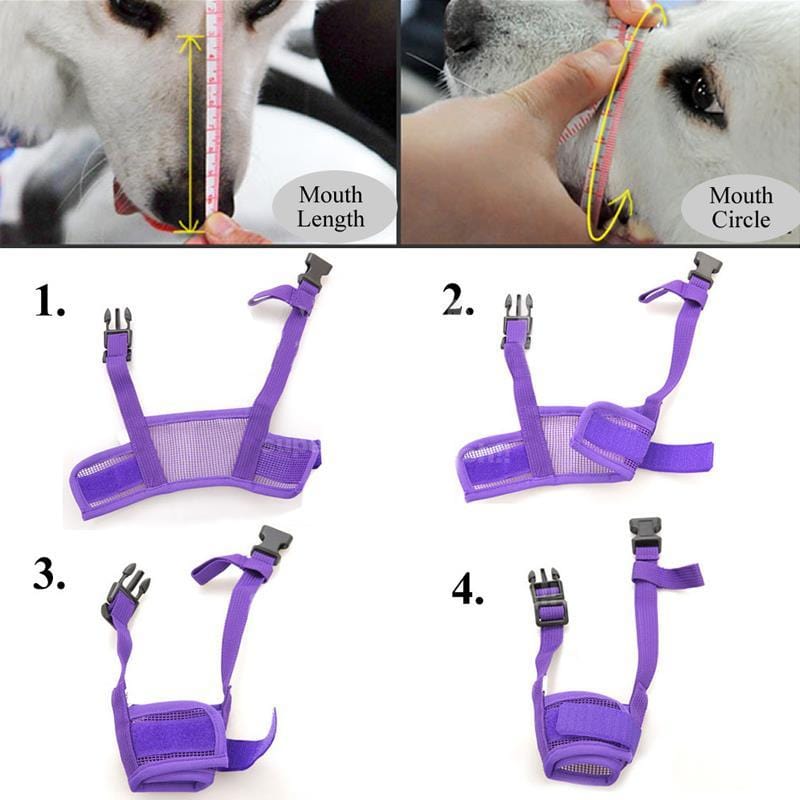 Adjustable Soft Dog Biting Muzzle Mouth Cover - Orthorun