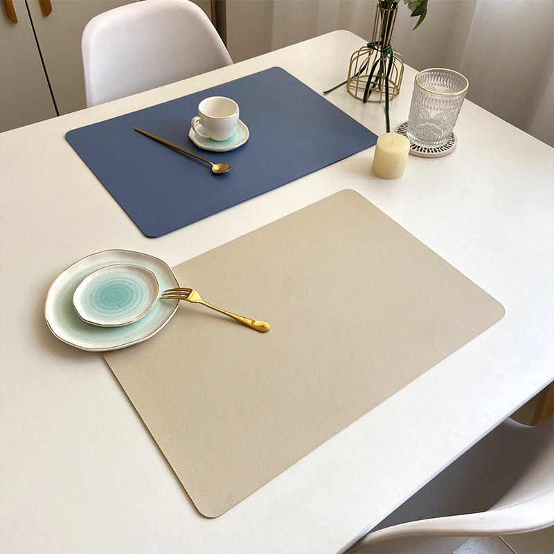 Orthorun | Modern Rectangular Waterproof PU Leather Placemats