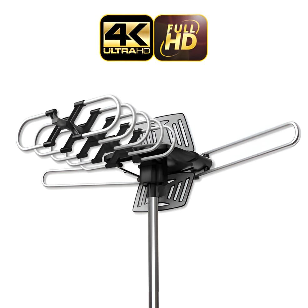 2025 Long Distance Digital Outdoor HD TV Antenna with Full 360 Directional Motor Free HD Channels - Orthorun