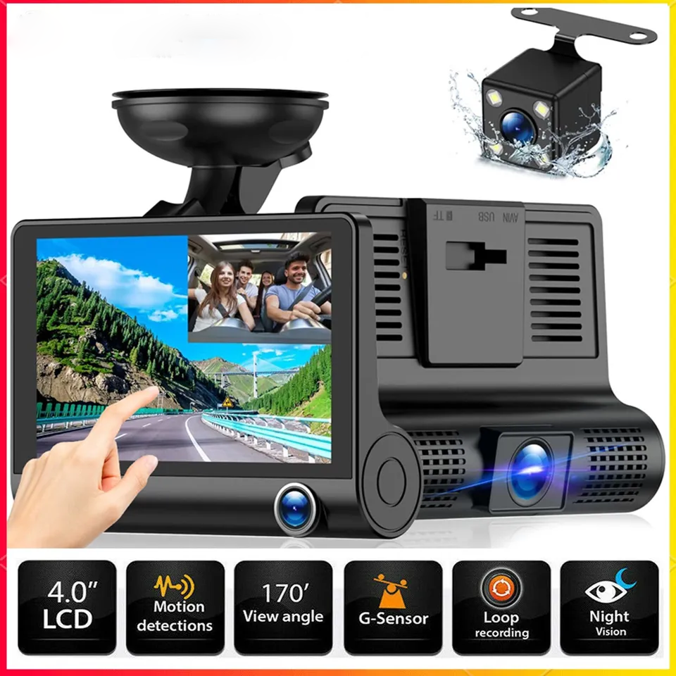 4" Touch Screen Front and Rear Dash Cam - Orthorun