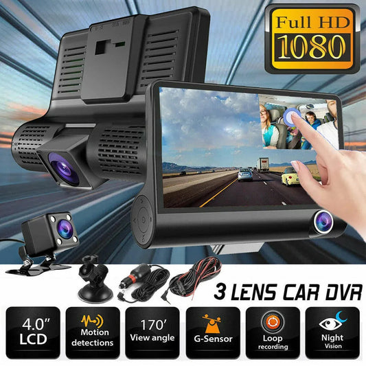4" Touch Screen Front and Rear Dash Cam - Orthorun