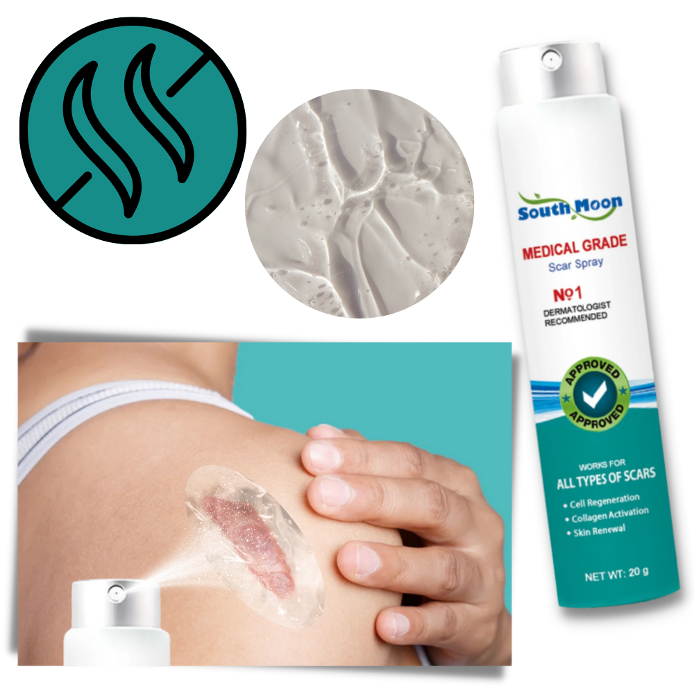 Orthorun | Spray Treatment for Scar Removal – Silicone Scar Healing Spray for Face & Body