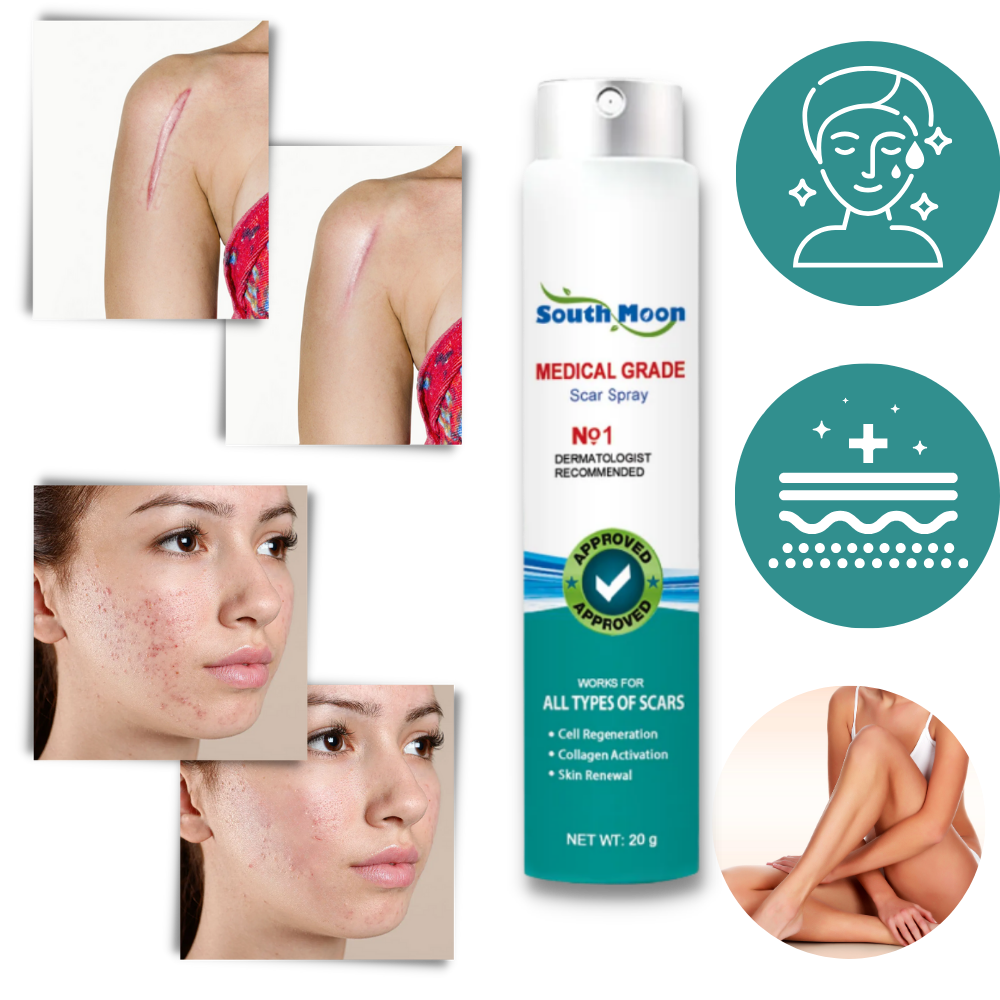 Orthorun | Spray Treatment for Scar Removal – Silicone Scar Healing Spray for Face & Body