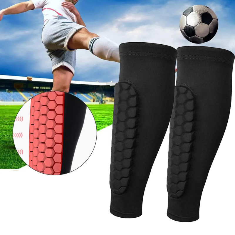 1 Pair Honeycomb Soccer Shin Guards - Orthorun