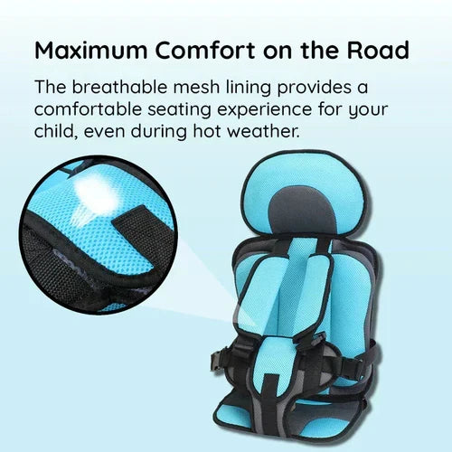 Orthorun | Portable & Foldable Child Car Booster Seat – Compact Travel Booster Cushion for Kids