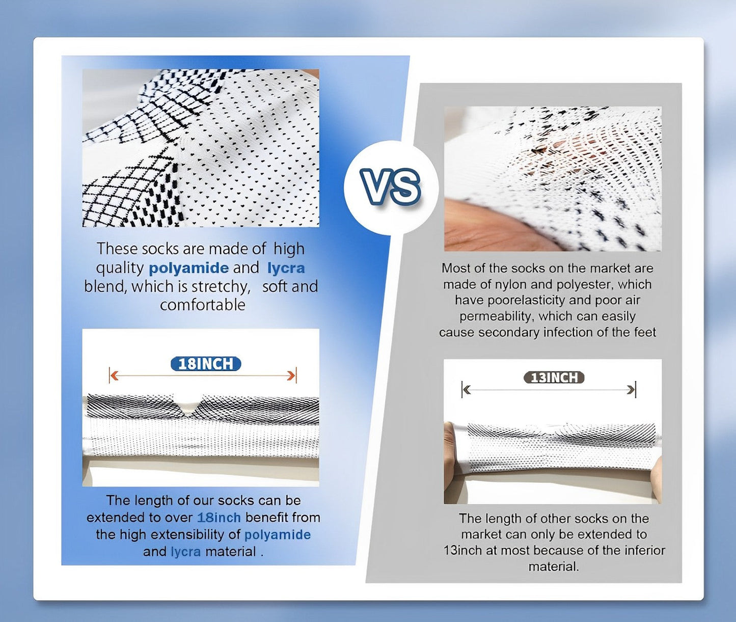 4 Pairs of Premium Therapy Socks For Men and Women - Orthorun