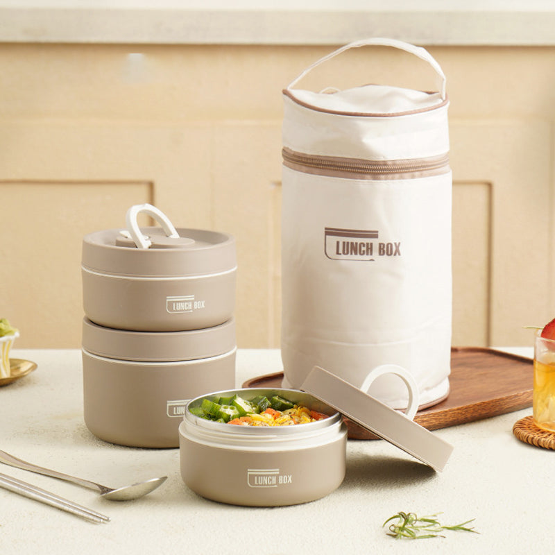 Orthorun | ThermoBox Multi-Layered Insulated Lunchbox – Includes Free Carry Bag