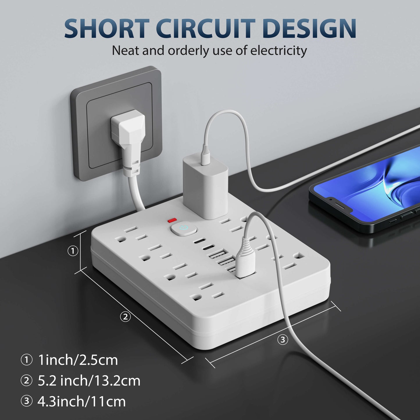 14-In-1 Power Strip With Surge Protection - Orthorun