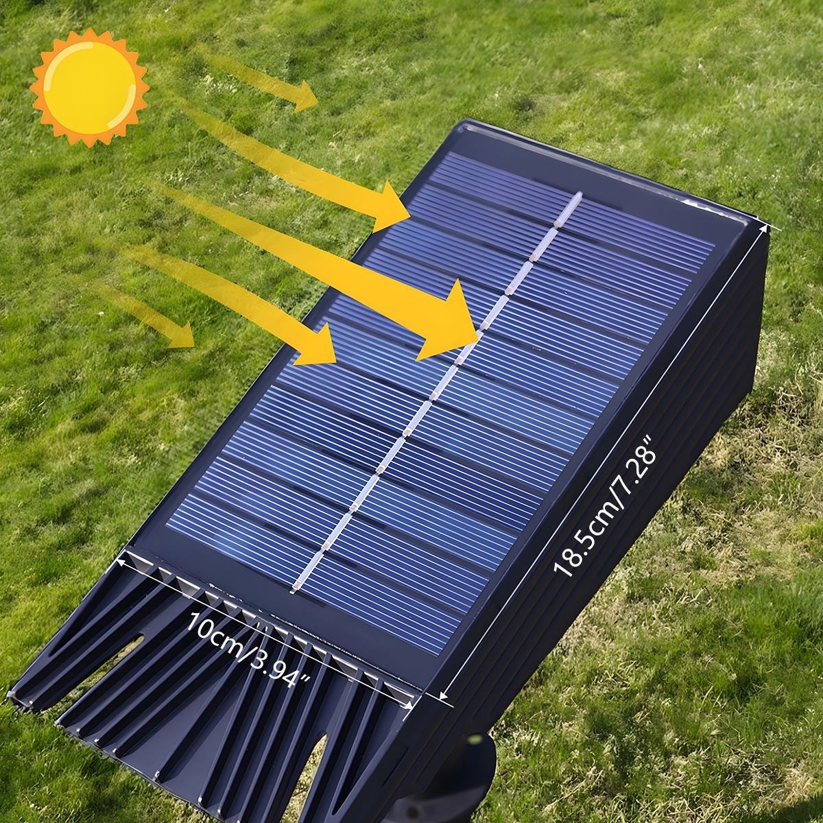 Orthorun | Waterproof Solar LED Multi-Zoom Spot Light - Adjustable Zoom for Garden & Outdoor