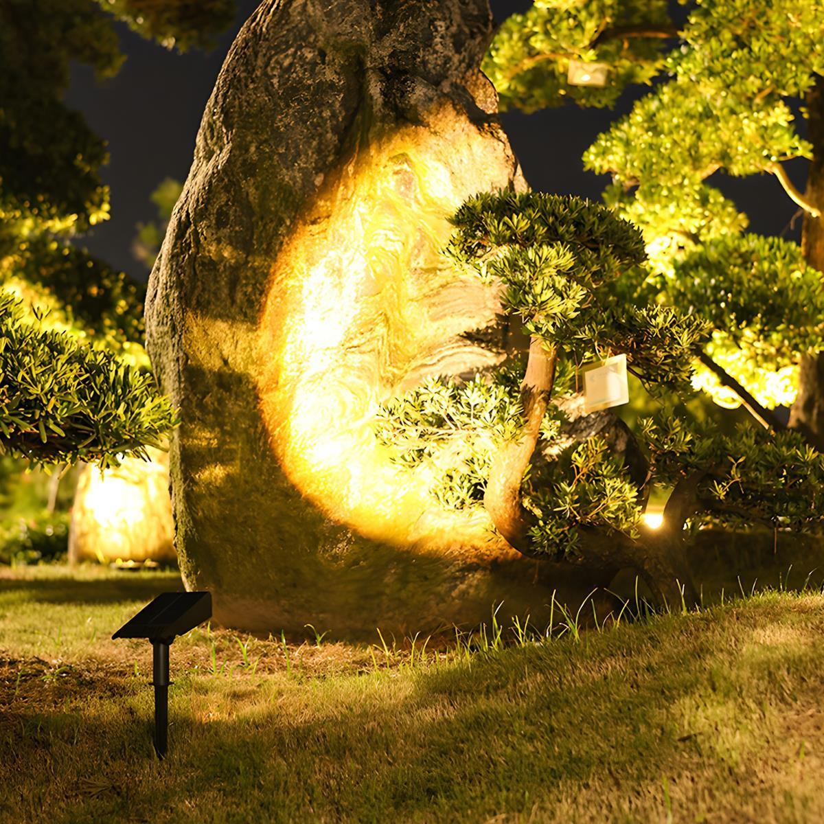 Orthorun | Waterproof Solar LED Multi-Zoom Spot Light - Adjustable Zoom for Garden & Outdoor