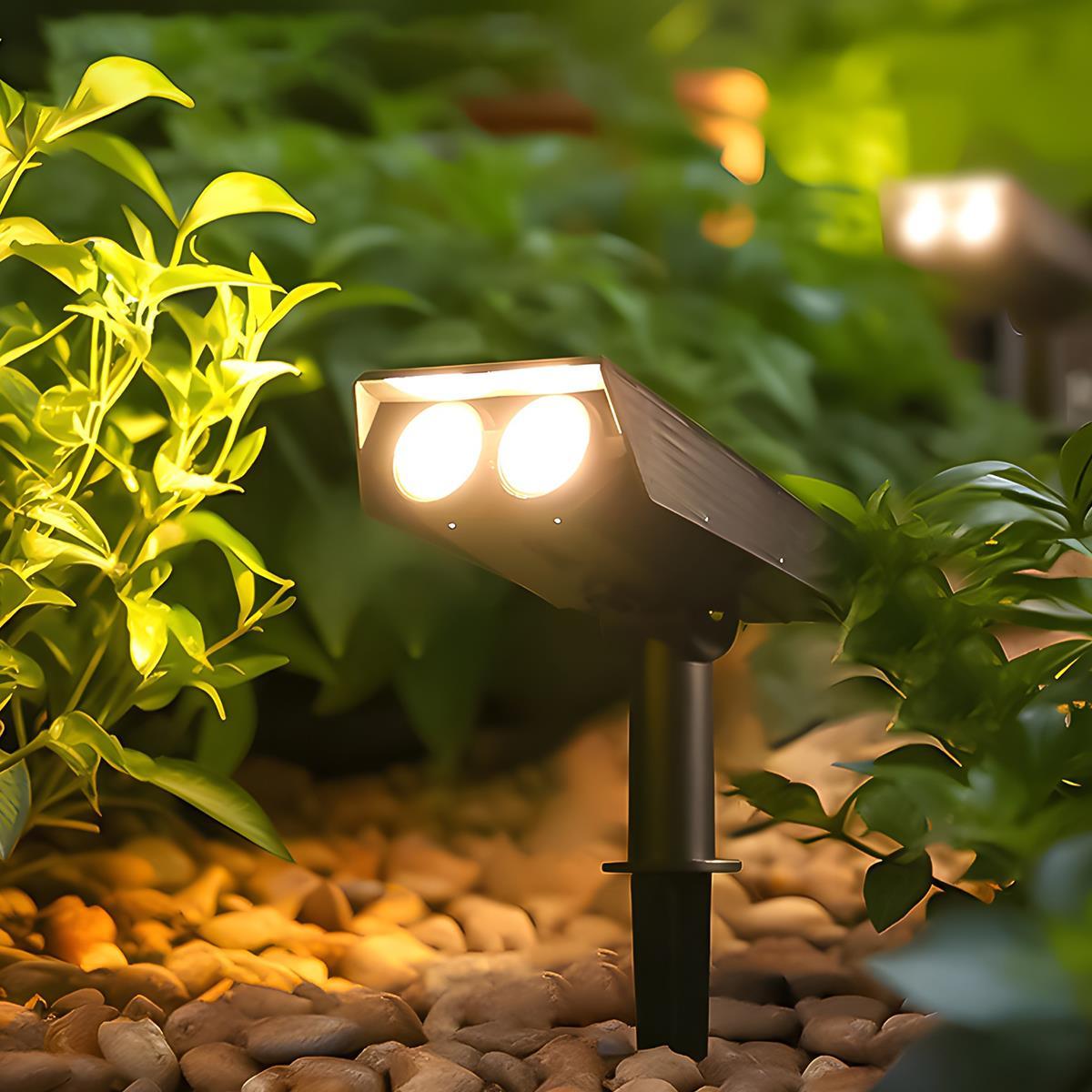 Orthorun | Waterproof Solar LED Multi-Zoom Spot Light - Adjustable Zoom for Garden & Outdoor