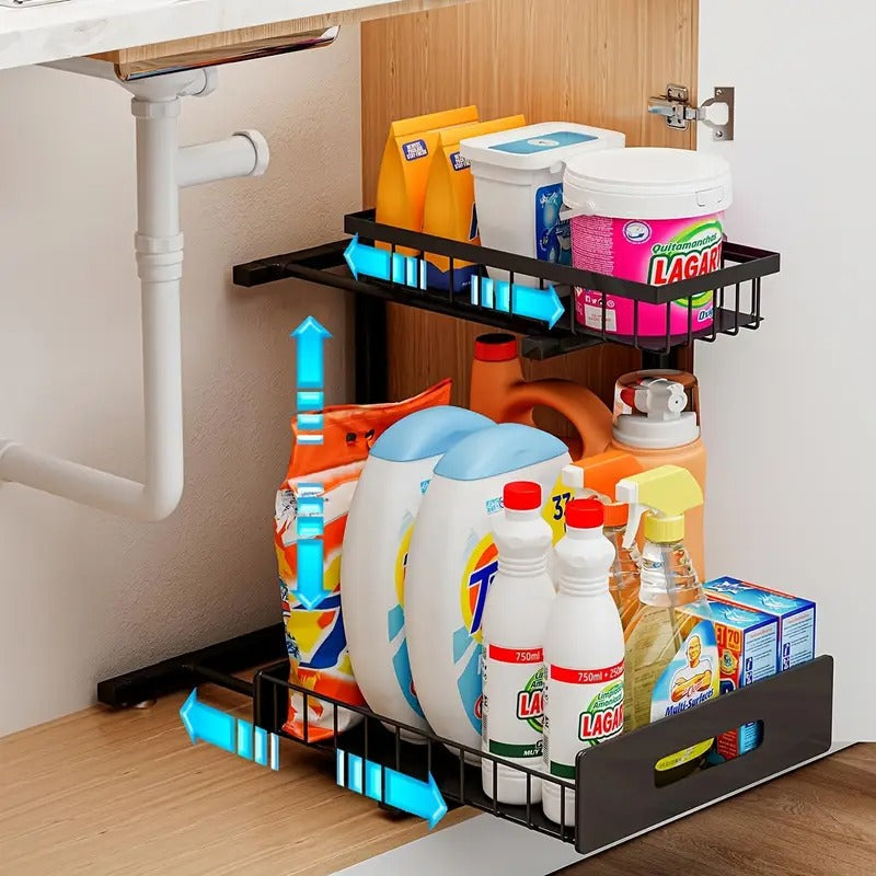 2 Tier Slide Out Under Sink Organizer - Orthorun
