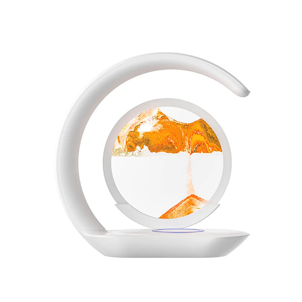 3D Sand Art Table Lamp with Wireless Charger - Orthorun